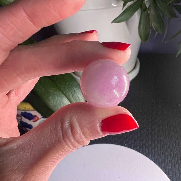 Kunzite Crystal Marble Sphere (5) - Picture 2 of 10